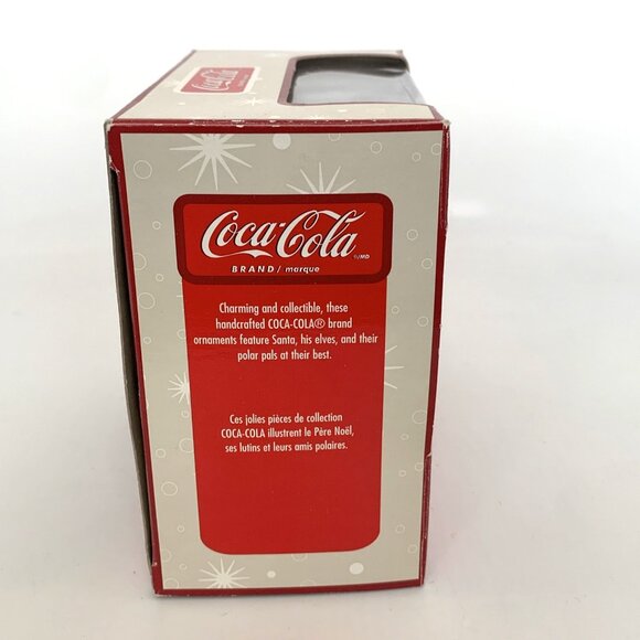 2003 Coca-Cola Holiday Pearlescent Porcelain Ornament Polar Bear 4" Vintage - Picture 13 of 14